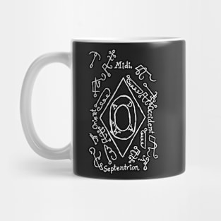 Dark and Gritty Grimorium Verum Magick Ritual Circle Rectangle Mug